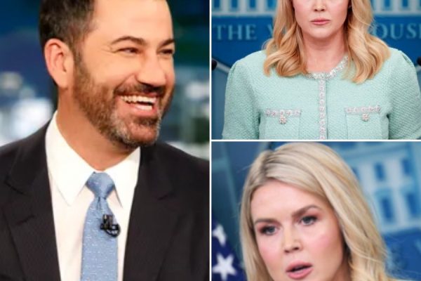 EXCLUSIVE, THIS JUST HAPPENED: Jimmy Kimmel CROSSES the Line and INSULTS Karoline Leavitt—The HUMILIATING Backlash That Left Him Speechless! In an explosive live TV moment, Jimmy Kimmel took things too far when he insulted Karoline Leavitt, and the backlash was nothing short of brutal. What started as a playful exchange quickly turned ugly when Kimmel made a condescending remark that completely crossed the line. Karoline, unshaken and sharp as ever, fired back with a savage response that left Kimmel visibly stunned and the audience in shock. The humiliating turn of events left Kimmel scrambling, and the tension in the room was palpable. What did Karoline say that put Kimmel in his place so thoroughly? This jaw-dropping moment is already going viral, and fans are loving every second of it