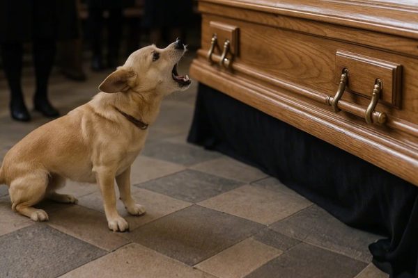 Dog Barks at Coffin during Funeral, Suspicious Son Opens It and Finds It Empty