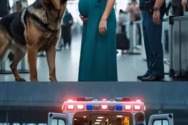 Pregnant woman relentlessly harassed by police dogs