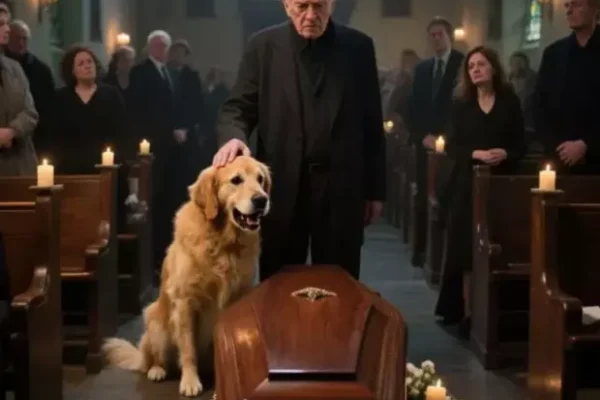 During my granddaughter’s funeral, her dog wouldn’t leave the casket alone—his barking shook us all.