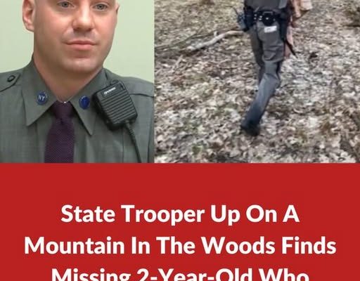 State Trooper Up On A Mountain In The Woods Finds Missing 2-Year-Old Who Won’t Stop Clutching Him