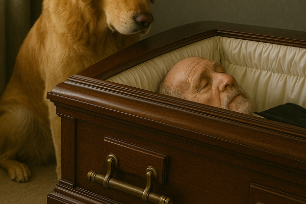He Waited by His Side Until the End”: Loyal Dog Mourns Owner in Heartbreaking Final Goodbye