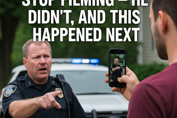 Police Told Him to Stop Filming — He Didn’t, and This Happened Next