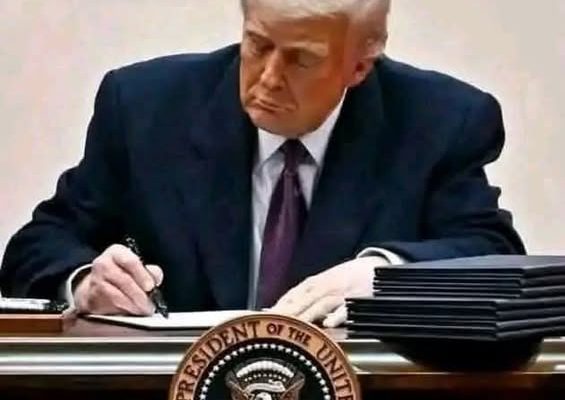 Breaking News. Donald Trump signs a decree to buy everything…