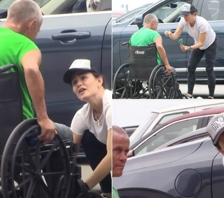 Jennifer Garner actions towards wheelchair-bound homeless man