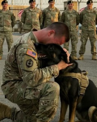 A Soldier’s Tearful Goodbye to His K9 Hero #military #goodbye #dogshorts #doglover #shorts