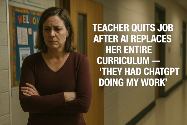 😳 Teacher Quits After AI Takes Over Her Entire Job — “They Had ChatGPT Doing My Work”