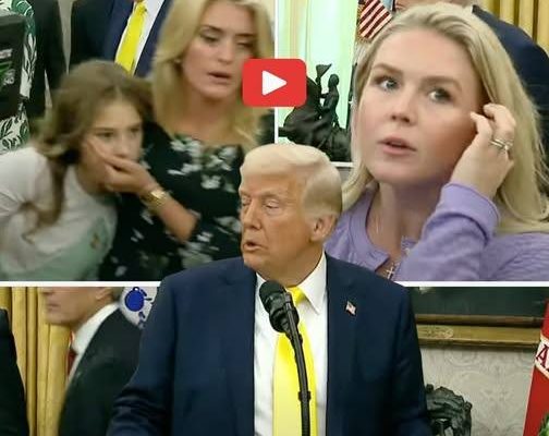 President Trump has to stop live speech as he rushed from podium after…
