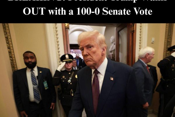 “Donald Trump Walks Out as Senate Votes 100-0 — What Just Happened?”