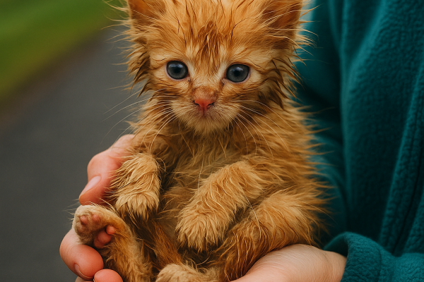 He Found a Freezing Kitten on the Road — What Happened 1 Week Later Will Melt You