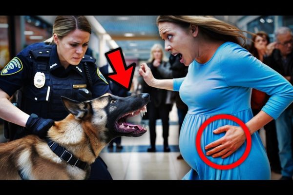 Dog Barks Repeatedly at a 7 Month Pregnant Woman… When Police Realized Why, It Was Already Too Late!