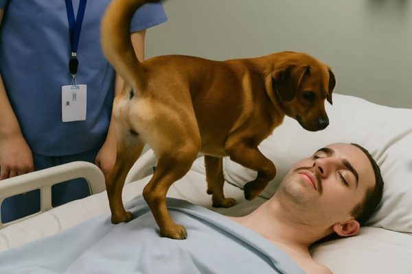 The doctors decided to turn off the life-support machines keeping the young officer alive, but before doing so, they allowed his dog to say goodbye — but then something unexpected happened